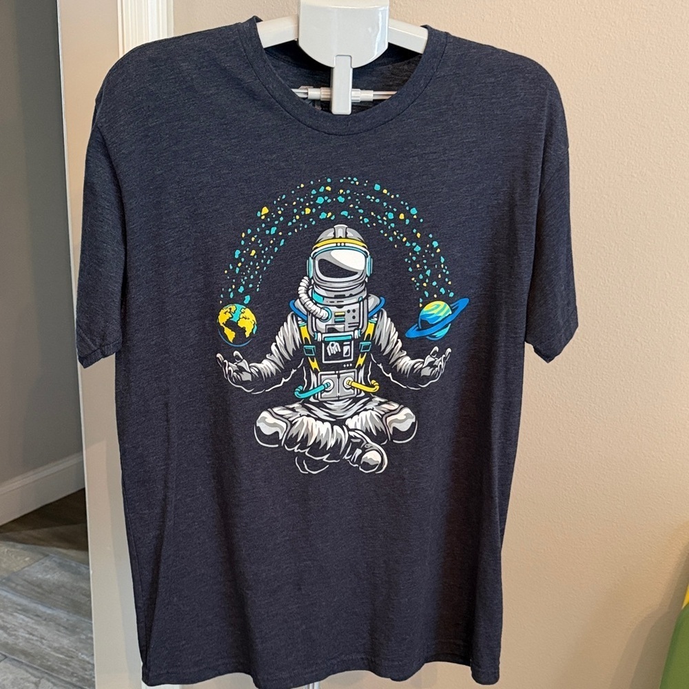 Space Explorer Astronaut Tee - Heather Navy